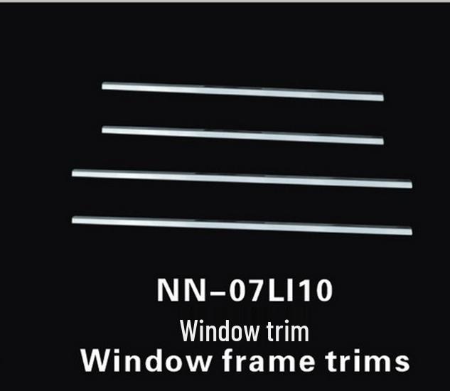 07-15 Livina Garniture de Fenêtre de Voiture Bande Brillante Enveloppe Complète