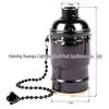 Edison Pull Chain Vintage Lamp Holder Socket, E26/E27 Aluminum Decorative Fixture