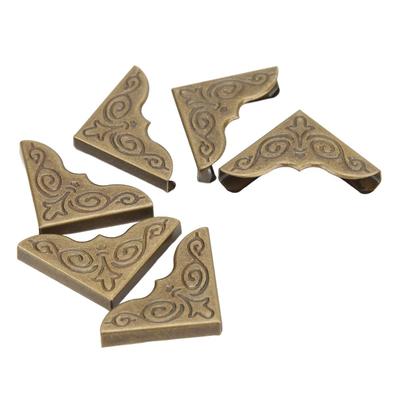 100pcs Bronze Metal Corner Protector Vintage Corner Guards Photo Album Corner Protector  Notebook