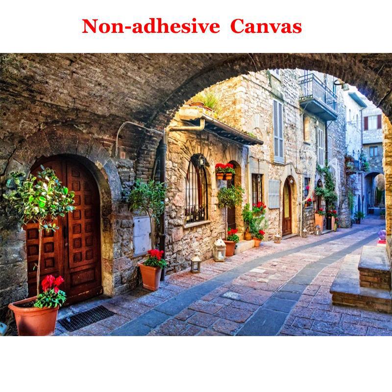 

Нетканые обои На заказ Фотообои Фреска 3D Вид улицы итальянского города Европейский пейзаж Настенное покрытие Papel De Parede 300cm (W) x 200cm (H)