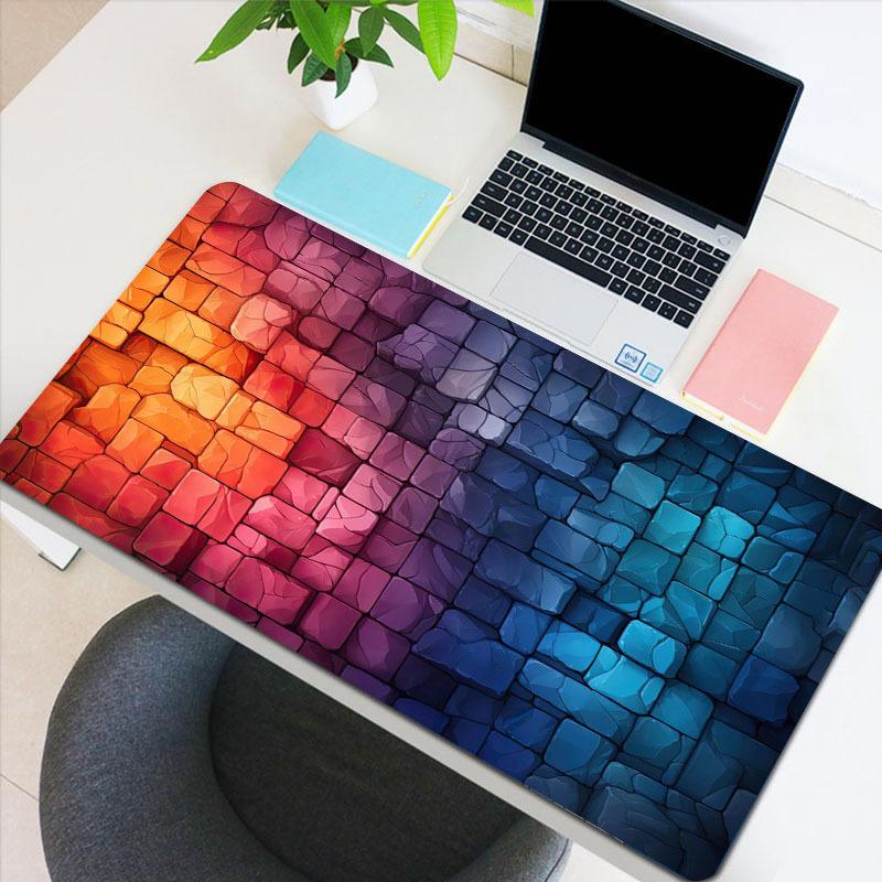 Fluorescent Stone Large Gaming Mouse Pad Anti-Slip Rubber Desk Mat for Computer Keyboard and Mouse Desk Game Office Accessories