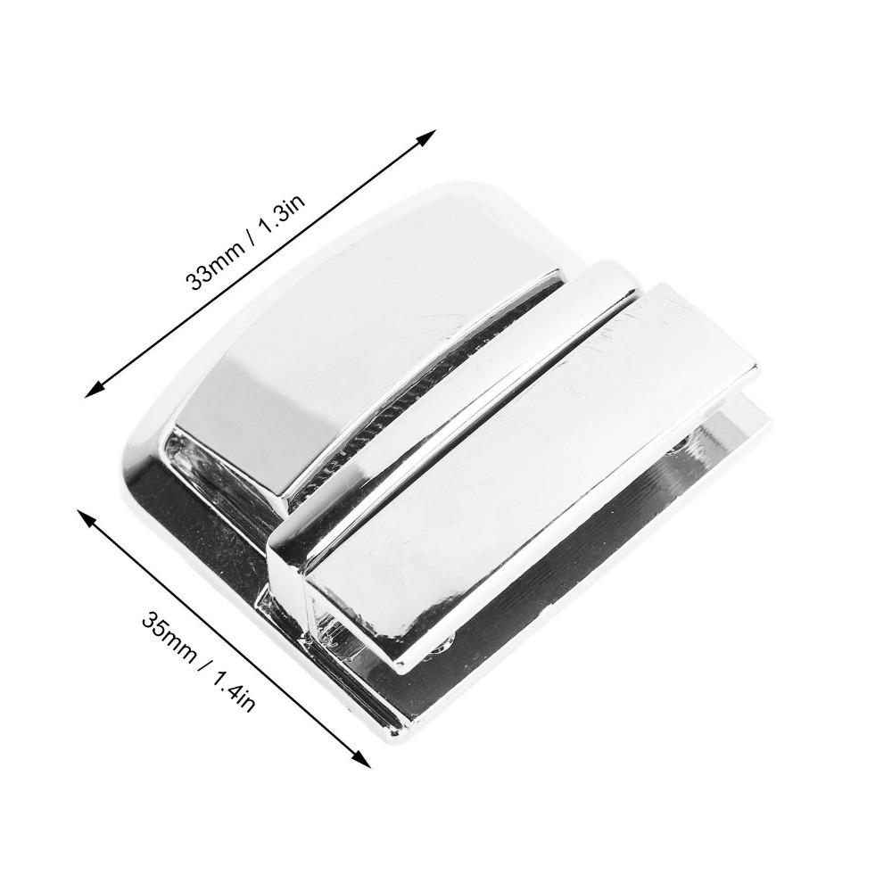 4pcs Silver Purse Lock Catch Press Lock Thumb Buckle Purse Thumb Lock Metal Fasteners Wallet Metal Clasp Leather Handbags