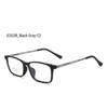 Men's Ultra-Light Large Face Titanium Square Myopia Glasses
