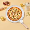 Pizza Shovel Pastry Tools Pizza Peel Round Stainless Steel Non-stick Pizza Paddle Spatula With  Wooden Handle Baking Pizza Peel