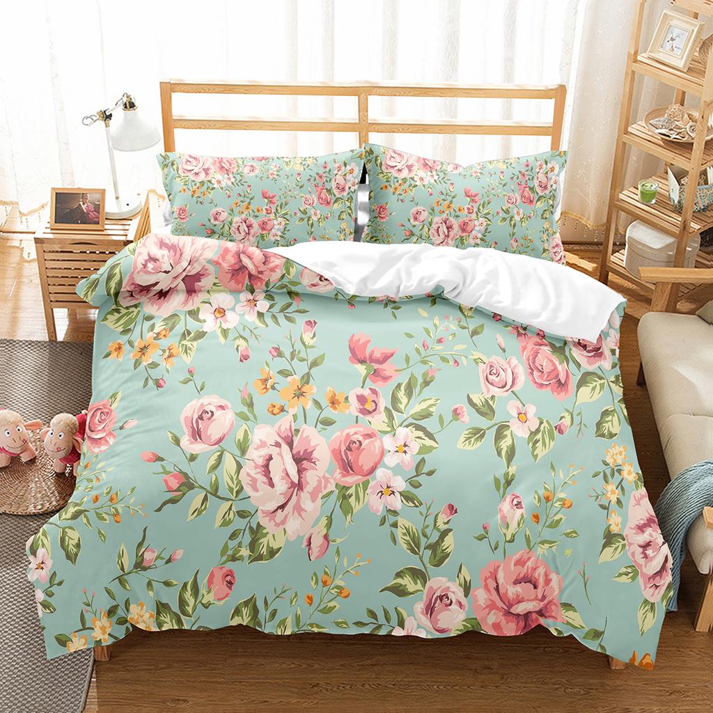 Digital Printed Down Duvet Cover Set Double Single King Size Bedding Set Quilt Cover Suitable For Kids Teens Adults 3 Piece Set