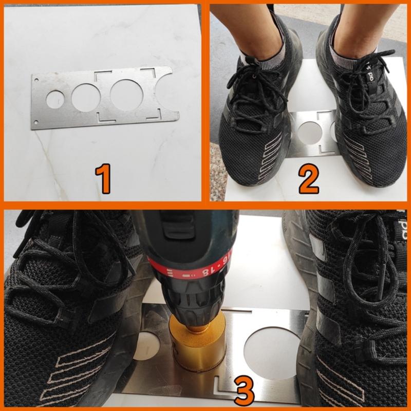 964E High Wear Resistance Tile Glass Marble Drill Locator for Accurate Hole Drilling