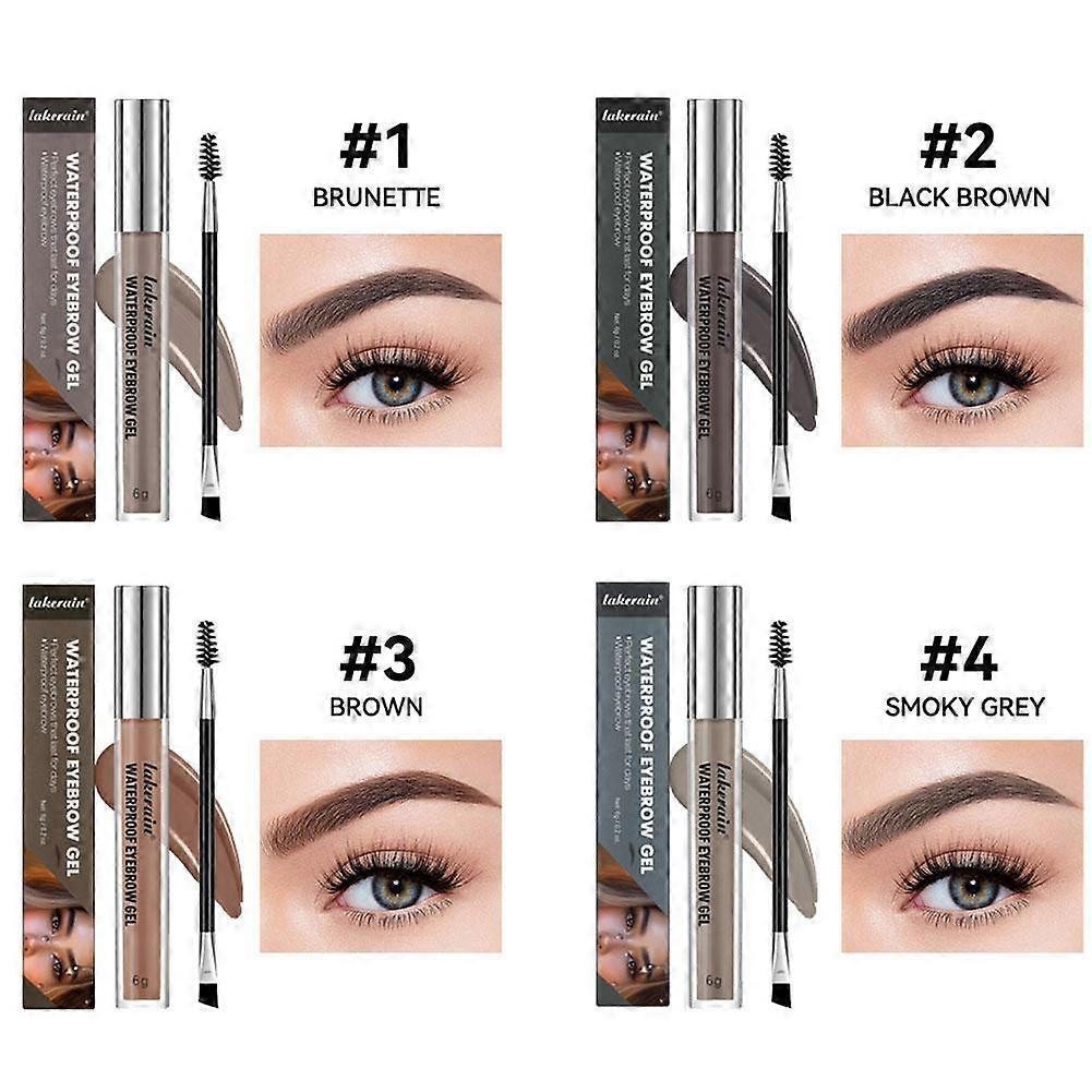 Waterproof eyebrow glue #4 (D) $ Waterproof eyebrow glue Eyebrow dyeing and shaping Easy to color Long-lasting waterproof eyebrow dyeing glue 6g