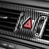 For Genesis G70     Carbon Fiber Style ABS Central Air Condition Outlet Vent Cover Trim Interior Accessories
