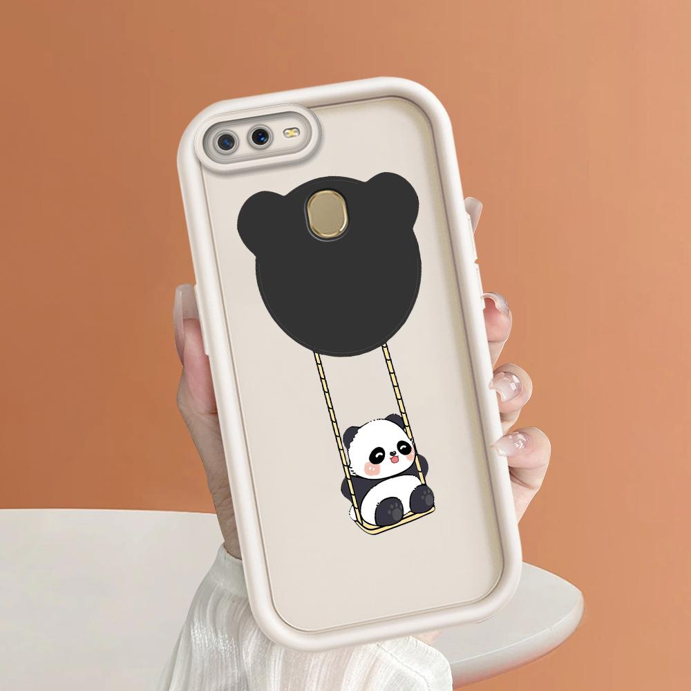 Soft Silicone Square Ladders Cartoon Pattern Full Cover Camera Protection Shockproof Case for OPPO Reno Realme OnePlus