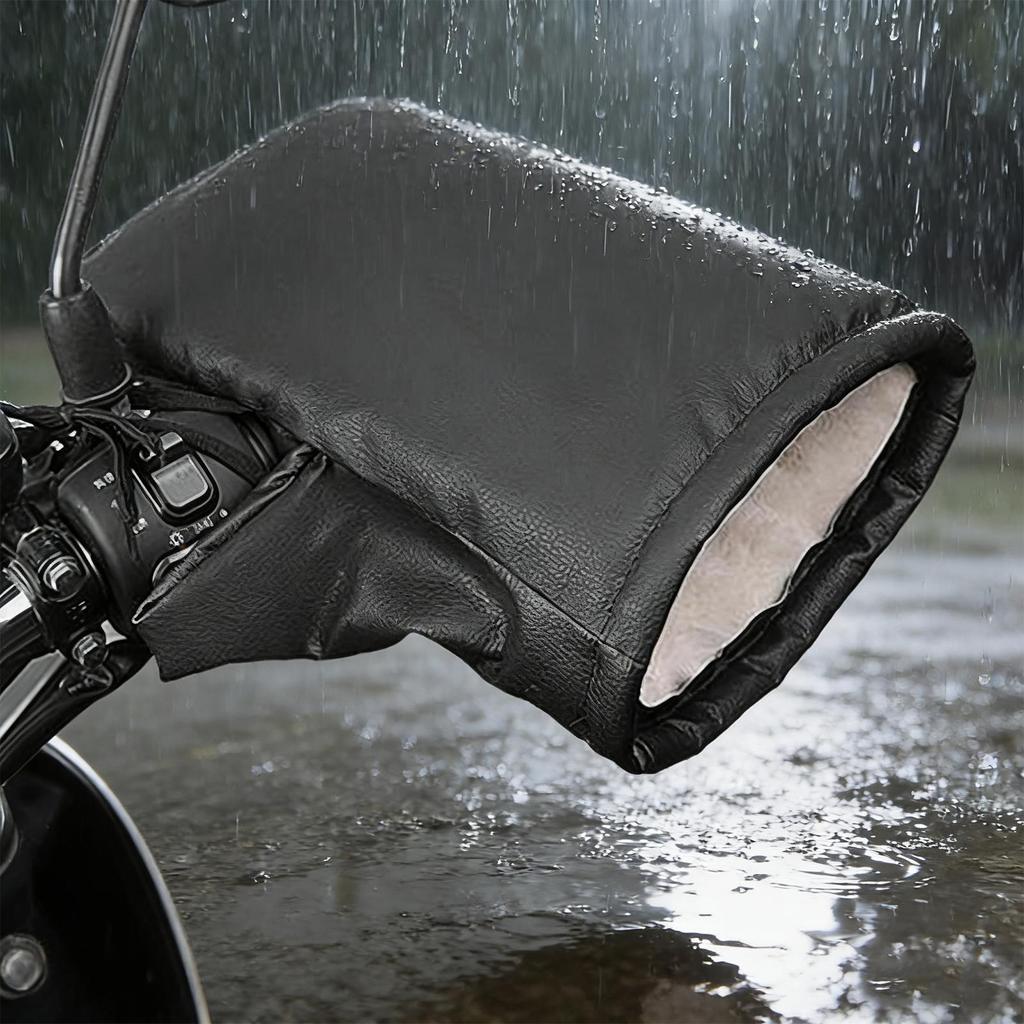 Motorrad Lenkerhandschuhe Wasserdicht Bequem Reflektierend Winter ATV Muffen Thermische Lenkerhandschuhe Für Männer Frauen Winter