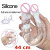 Διπλή κεφαλή Dildo Long Jelly Realistic Dildo Διπλό Διπλό Dildo Ευέλικτο Big Dildo για γυναίκες Αυνανισμός σεξουαλικά παιχνίδια για λεσβίες