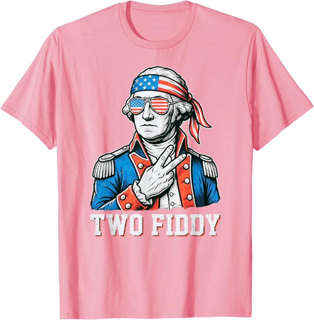 4th of July Two Fiddy George Washington 250 Funny Unisex T-Shirt 12