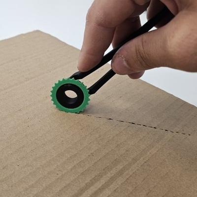Cardboard Hole Punch Heavy Duty Plastic Cardboard Puncher Perforator Cutter Scoring Tool