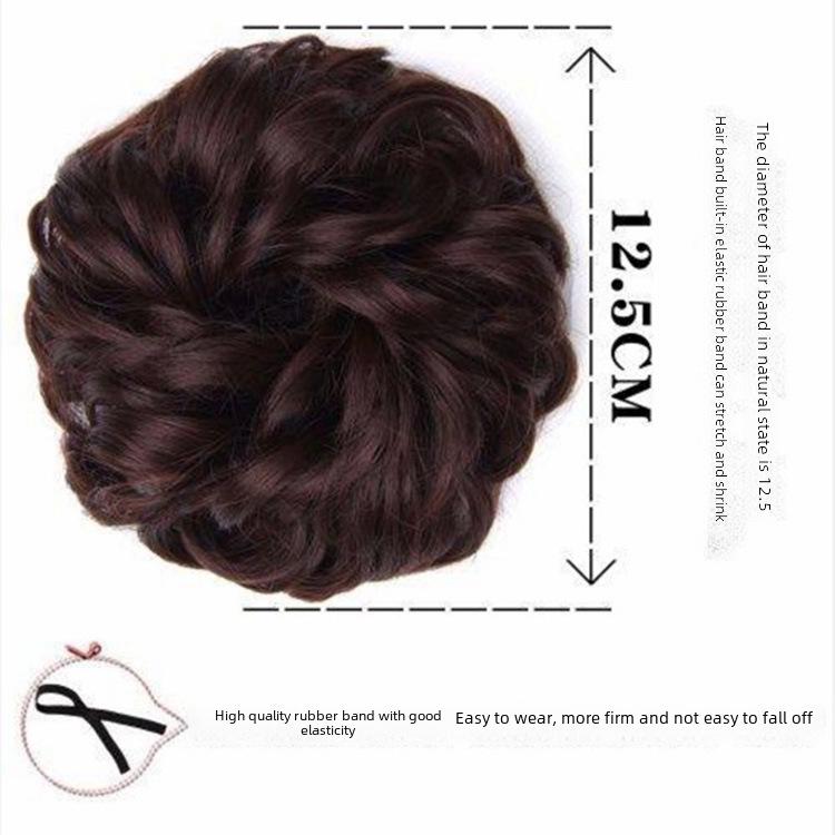 Hair Styling Set: Wig Hair Ring, Ball Head Curler, Matte Hair Curler, Flower Bud Bun, Bridal Hair Accessories.
