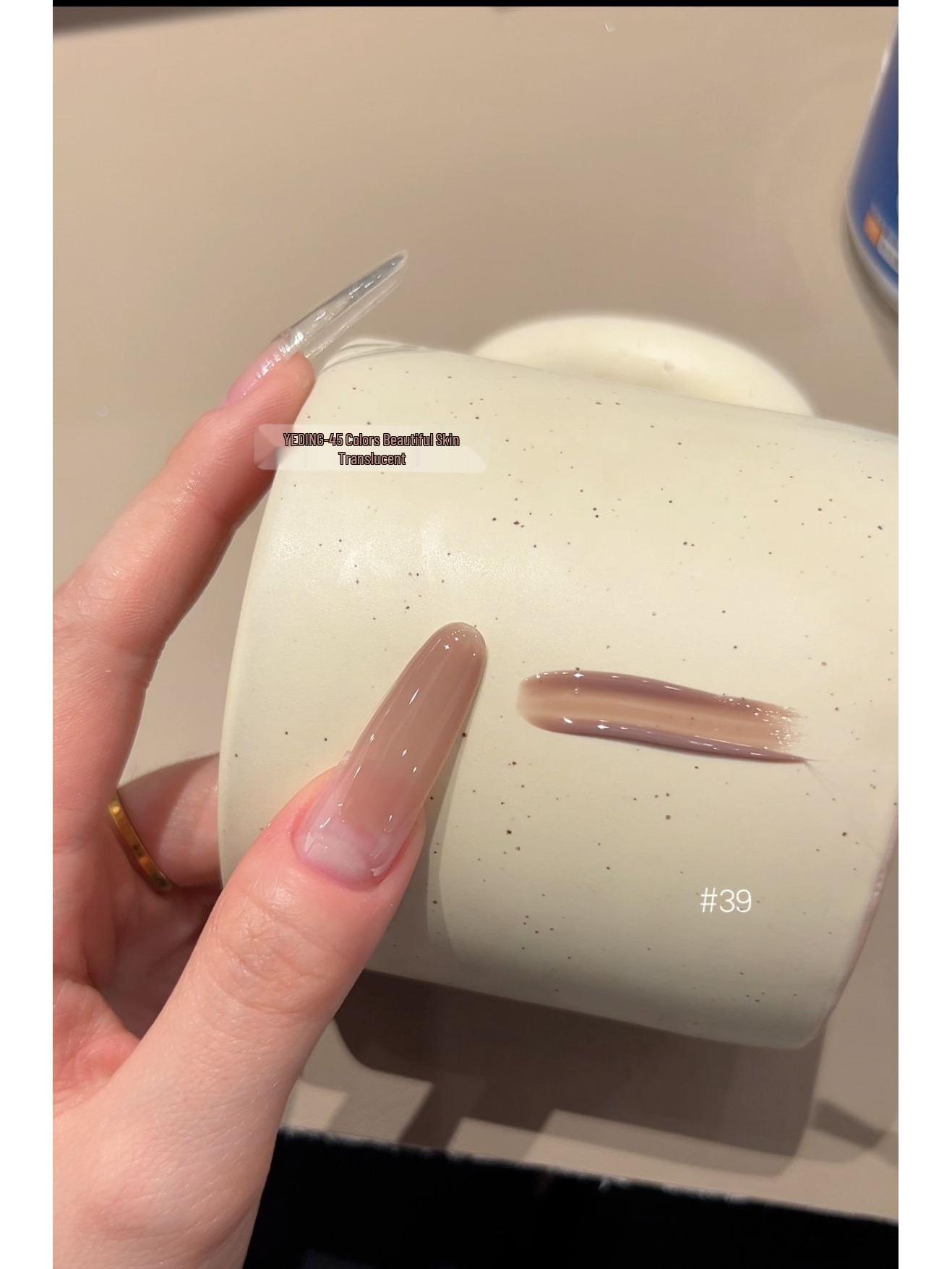 

Yecho 45-Color Translucent Gel Nail Polish for Versatile Salon Use - 2025 Edition