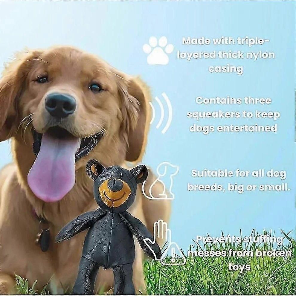 Unzerbrechliches Bären-Hundespielzeug, Neuer Unzerbrechlicher Bär 2025, Unzerbrechlicher Bär für aggressive Kauer, Unzerstörbarer Bären-Hund für starke Kauer Große Hunde