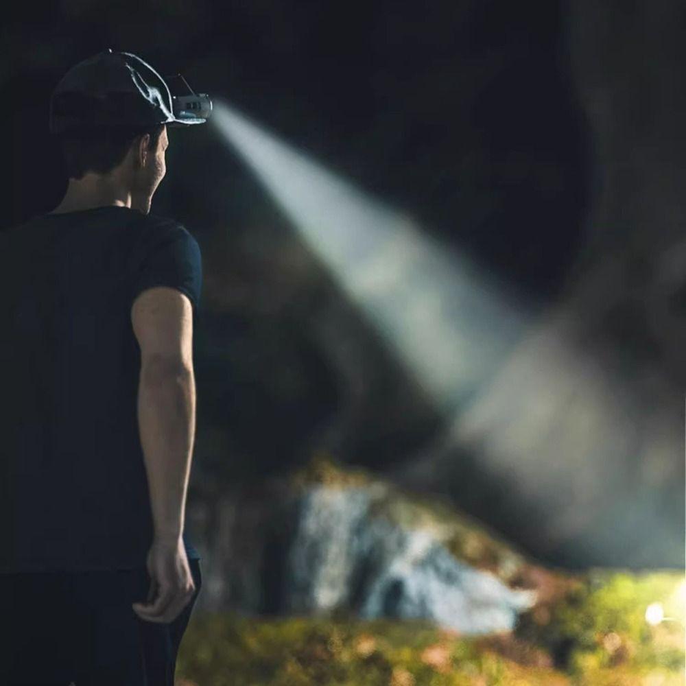 Sensor COB LED Headlamp Dual Light Design USB Rechargeable Head Flashlight Waterproof 5 Light Modes LED Head Light Trekking