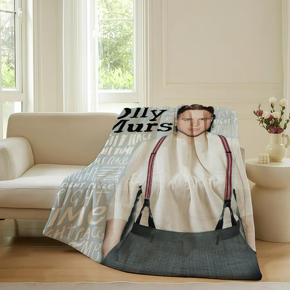 British singer Olly Murs Blanket For Sofa Office Bed Plane Travel Sleep Read Relax Camping Soft And Warm