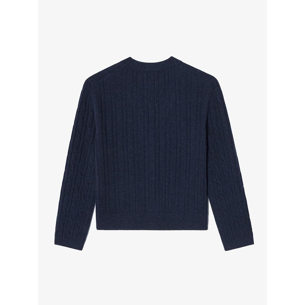 Lacoste Women S Cable V Neck Cardigan Af299e 54n 166 q2nAf299e 54n166