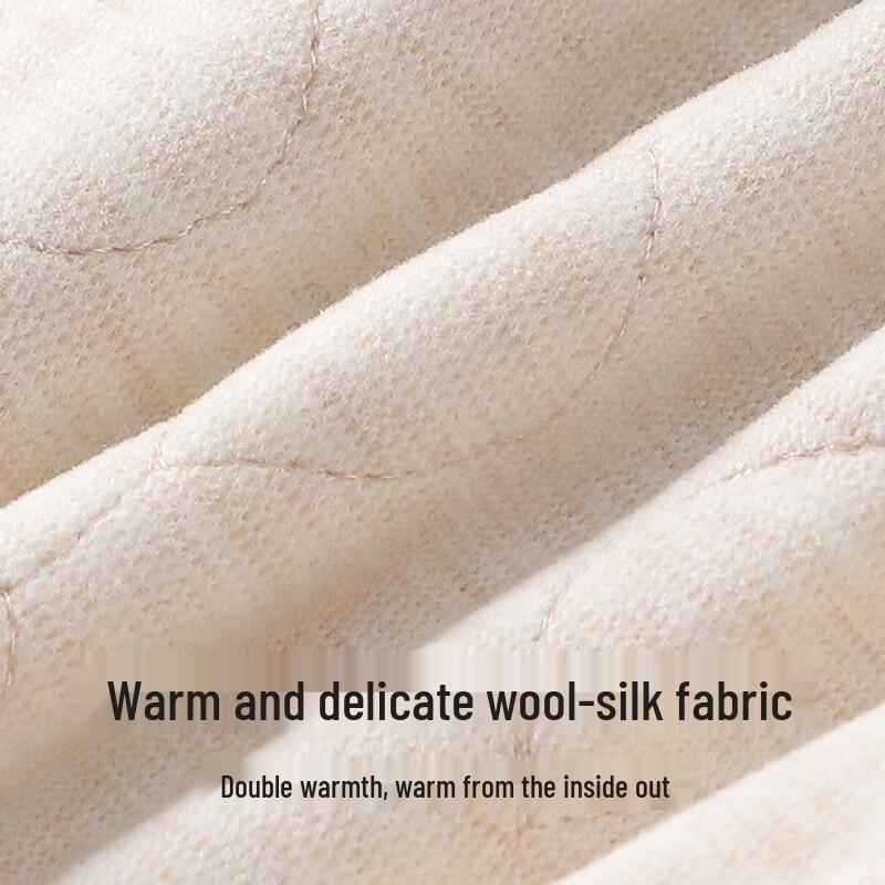 ME FEELING Men's Wool-Silk Blend Thermal Base Layer Pants