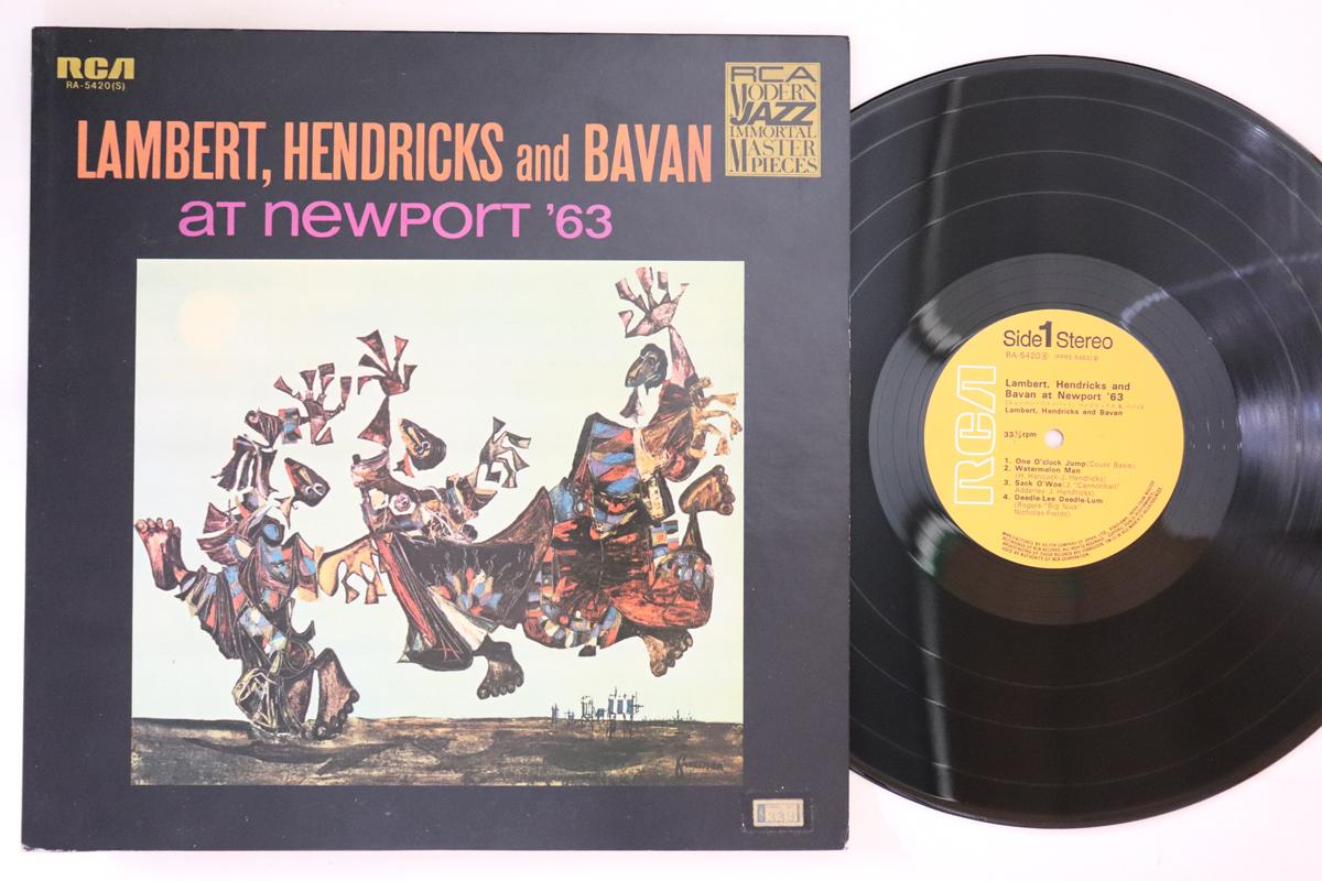 

Виниловая пластинка LAMBERT HENDRICKS BAVAN At Newport 63 RA5420 RCA Япония Джаз Б/у
