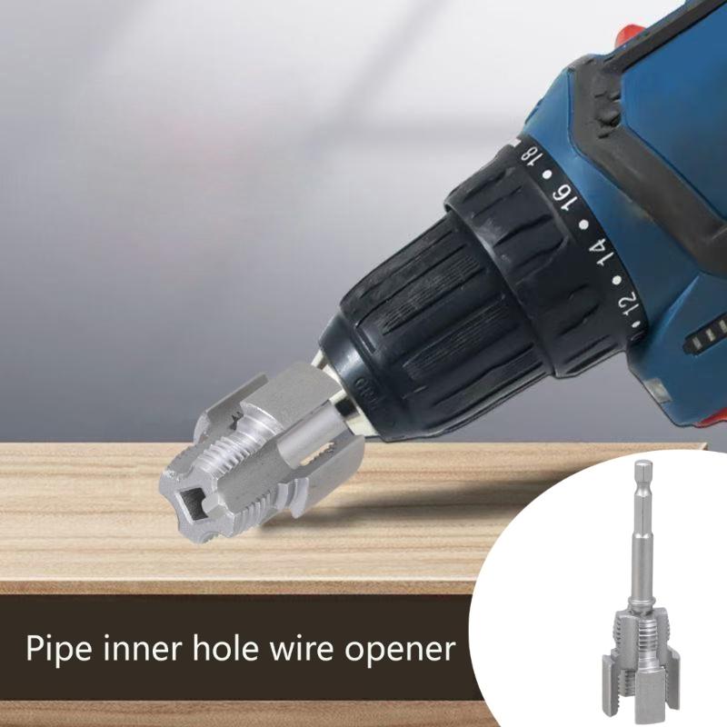 Pipes Threading Set 2 Standard Size Carbon Steel Cutter Hex Shank Compatibility Plumbing Maintenance Tool