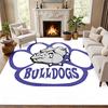 Bulldog Carpet Door Mat for Living Room or Bedroom Protective Mat Under Chair Office Decoration Christmas Gift Birthday Present