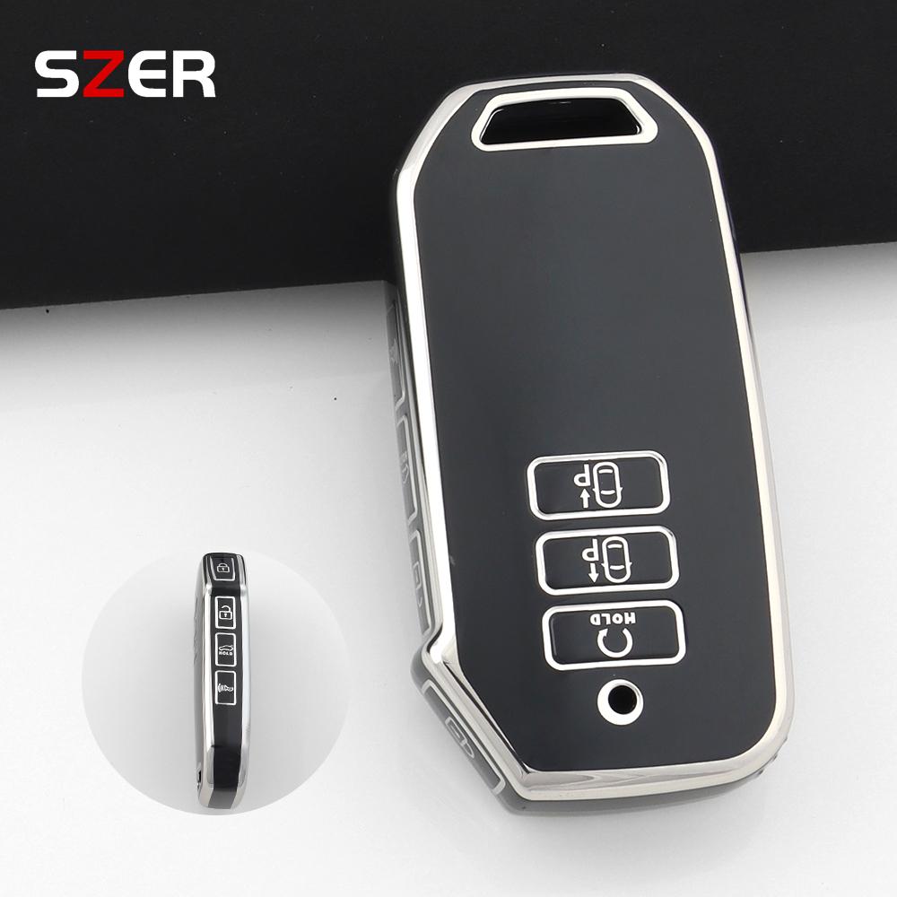 Tpu Car Key Case Cover For Kia Sorento Mq4    Ev6 K8 V6 For Kia Sportage  Remote Key Shell Protector Keychain