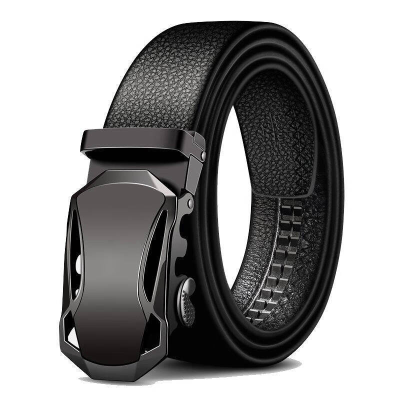 

Мужской ремень Ремень из натуральной кожи Ремень с автоматической пряжкой для молодого человека Кожаный ремень Повседневный деловой ремень Мужской 130cm