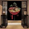 Nordic Door Partition  Kitchen Snack Shop Restaurant CurtainJapanese Sushi Dharma Fish Door Curtain Printing Bedroom Window