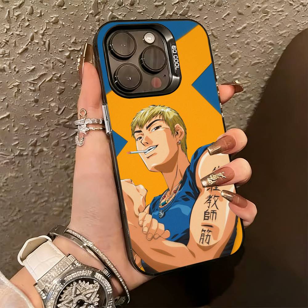 GTO Great Teacher Onizuka Phone Case For iPhone 17,16,15,14,13,12,11 Plus,Pro Max,XS,Colorful Silver Black Cover