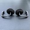 Motorcycle Black CNC Machined Aluminum with Retro Clear Lens Rearview Side Mirrors Universal For Honda CG125 Cafe Racer Custom