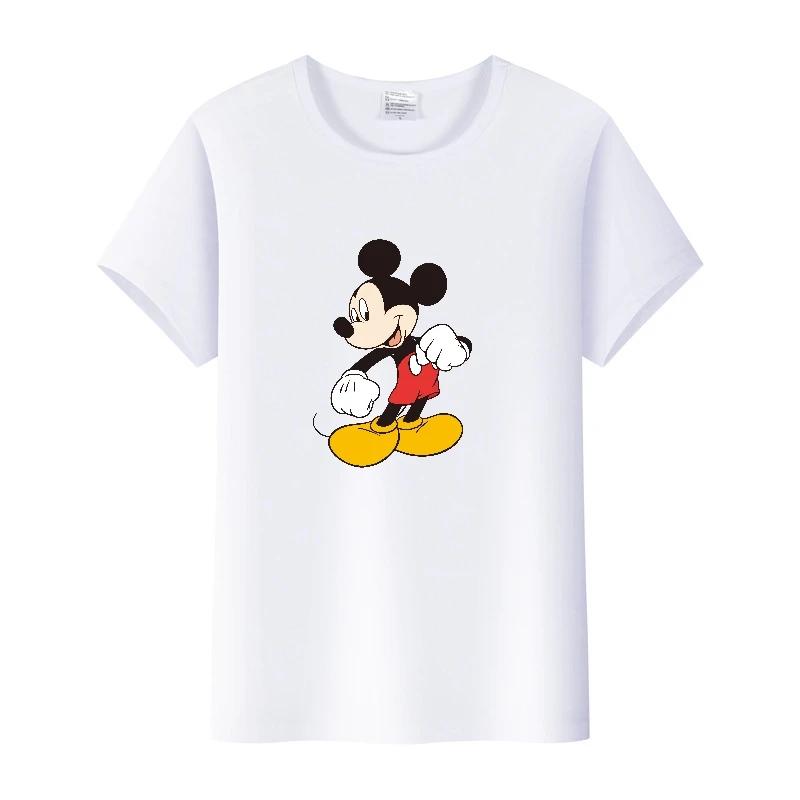 Funny Cartoon Tshirt Top Summer Blouses Short Sleeve T-shirt White Tee Mickey Mouse Graphic Clothes Gift Unisex