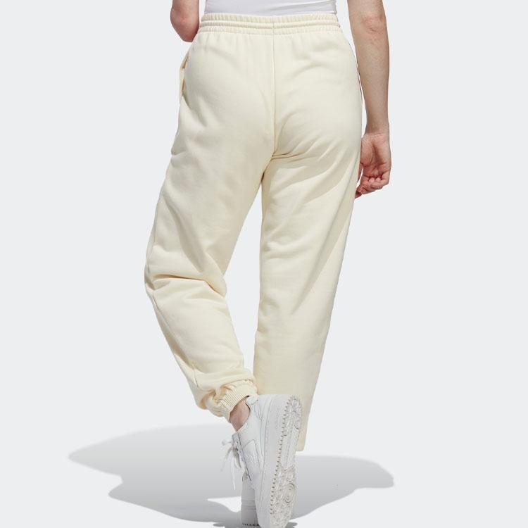 Adidas Originals Sakura Limited Edition Logo Print Mid-Rise Tapered Knit Joggers Women Joggers Off-White IN7115