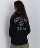 Avirex Long Sleeve Varsity Logo Size F Women's T-Shirt, 120, Navy, 783-4930601