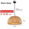 Nordic Rattan Pendant Light Bamboo Lamp Kitchen Suspension Home Bamboo Hanging Lampshade Dining Living Room Indoor Fixtures