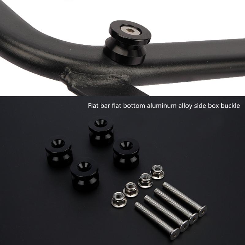 Set aus 4 universellen Motorrad-Wartungs-Heckboxen, Schnellverschluss-Pads, leichte Aluminiumlegierung mit Anti-Rutsch-Design