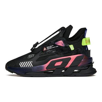 AT91 Tecnologia Bounce Antiscivolo Assorbimento degli Urti Durevoli Scarpe da Corsa Basse Uomo Scarpe da Corsa Nero Rosa 112148851-3