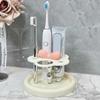 Cute Flower Toothbrush Holder Decorative Toothpaste Storage Rack Makeup Brush Storage Rack  Bedroom