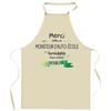 Kitchen Apron - Unforgettable Ski Monitor - Breton Print - Thick Cotton - Made In France