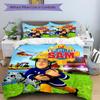 Fireman Sam'S Heroic Rescue Print 3Pcs Bedding Setduvet Cover With 2 Bedropillowcase Home Birthday Gift