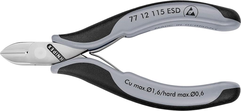 KNIPEX ESD Precision Nippers, 115mm, 7712-115ESD