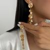 Ingemark 2025 Vintage Exquisite Tassels Drop Earring for Women Fashion Metal Geometric Pendant Earrings Jewelry Gifts