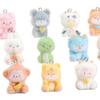 Flocked Zodiac Animal Pals Creative DIY Decoration for Bags Keychains Home Decor Cute Plush Charm Ornament Gift