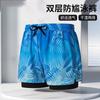Mens Quick-Dry Beach Shorts Swim Trunks Surfing Diving Pool Relaxation Loose Fit Sportwear