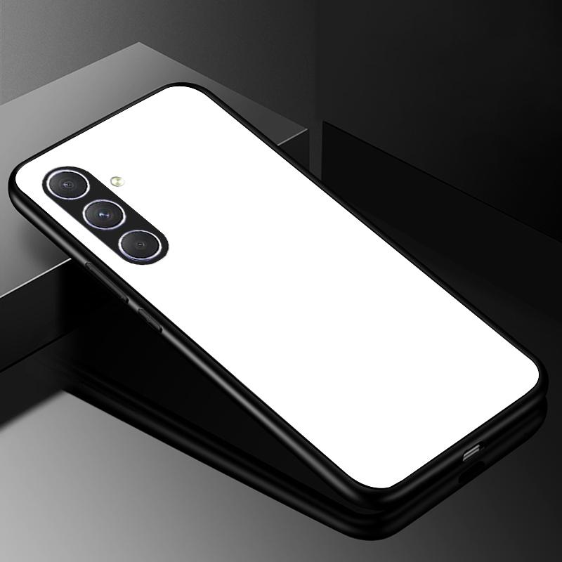 Hartowane Szklane Etui na Telefon Dla Samsung Galaxy A05 A05S Pokrowiec A15 A14 A24 A34 A25 A54 4G 5G Luksusowy Twardy Tył Zderzak A04 A04S A04E