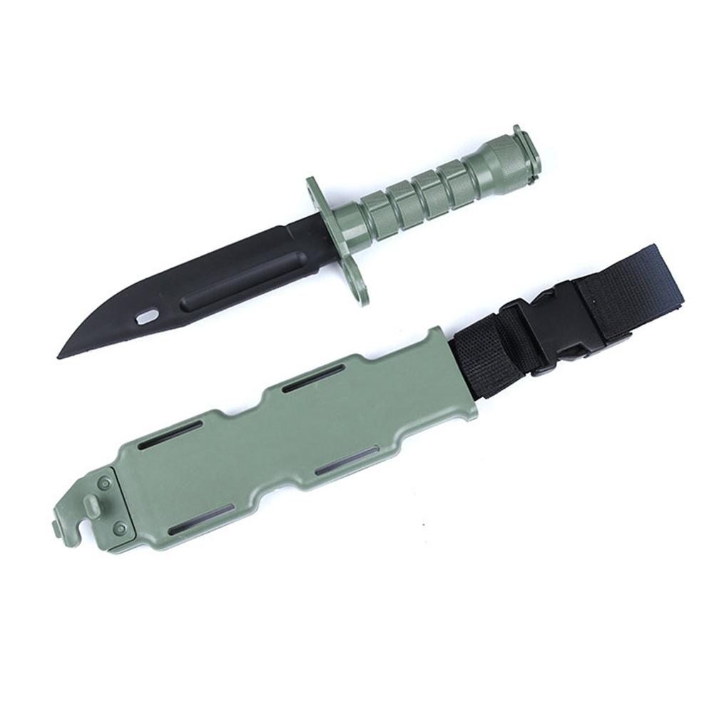 30cm Rubber Training Knife Straight Flexible Blades Practice Drills Movie Props Cosplay Equipment