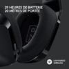 Casque gamer - sans fil - logitech g - g733 lightspeed - ps5, ps4, pc, mac - noir