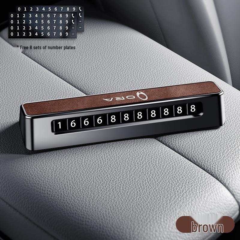 Premium ORA Parking Sign for Black Cat, White Cat, Good Cat GT, Ballet Cat, Lightning Cat Models - Move Phone Number Plate.