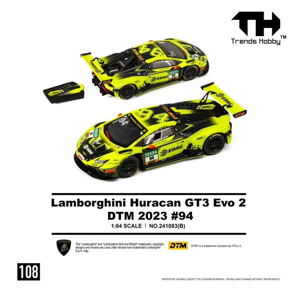 Trends Hobby 1:64 Lamborghini Huracan GT3 Evo 2 DTM 2023 Alloy Diecast Model *Pre-Sale*